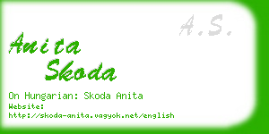 anita skoda business card